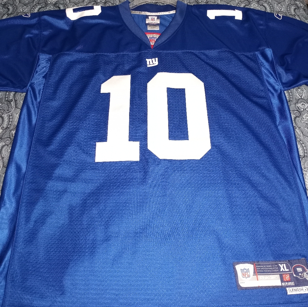 Used Authentic NFL New York Giants Eli Manning Jersey made by Rebok.